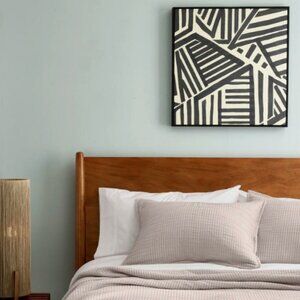 NWOT QUINCE Organic Ribbed Cotton Sham Set Sand King OEKO-TEX® 5⭐Reviews 36x20